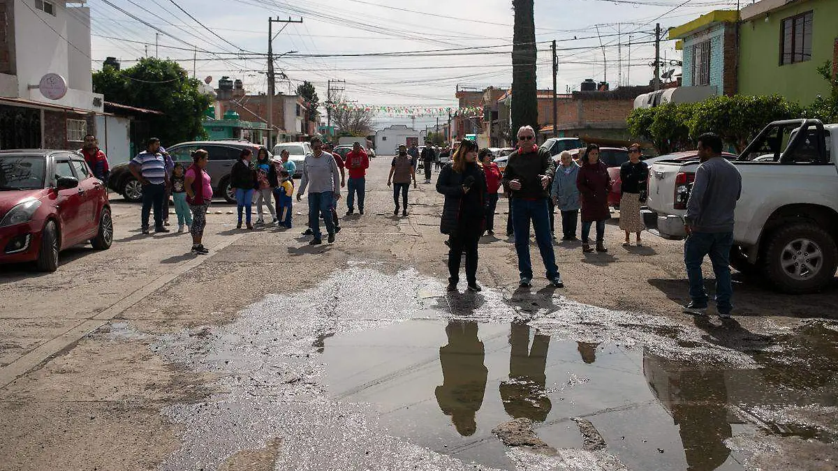 drenaje colapsado en fracc José de Galvez