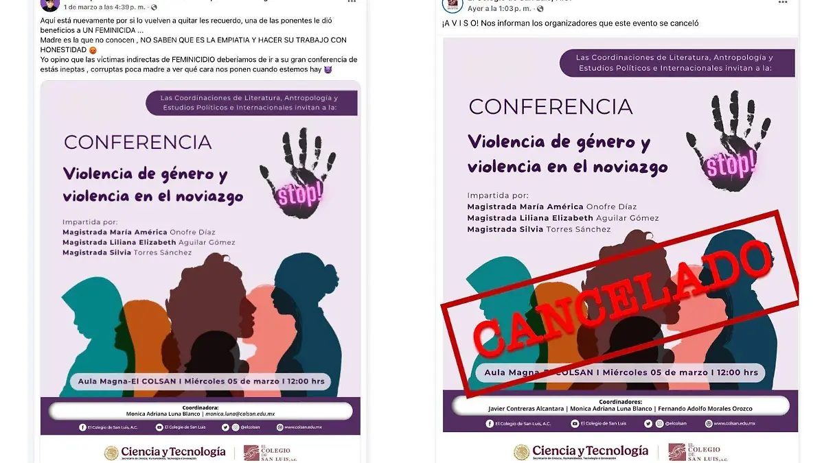 conferencia Violencia de Género y Violencia en el Noviazgo COLSAN