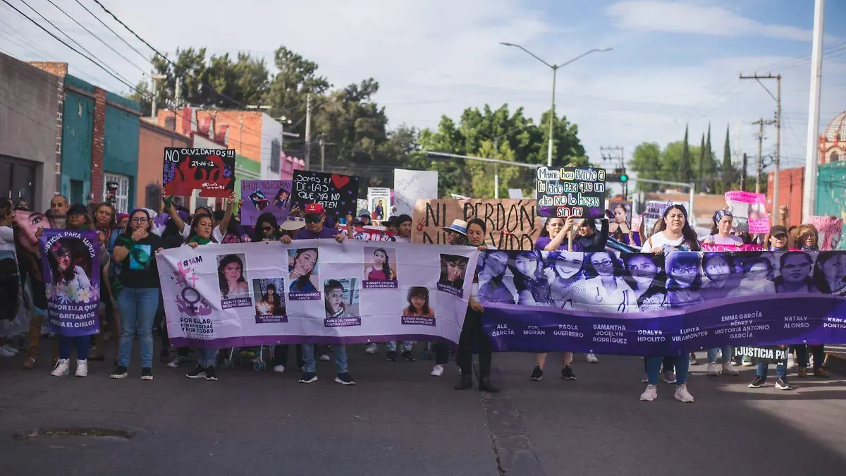 marcha del 8M en SLP