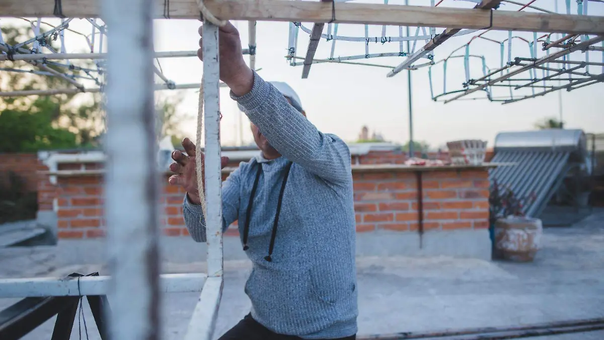 Montaje de pirotecnia