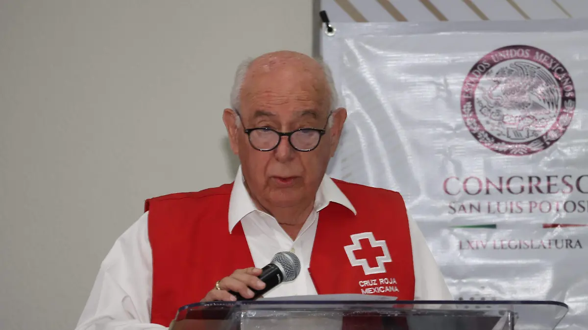 delegado de la Cruz Roja Mexicana Jesús Ernesto de la Maza 