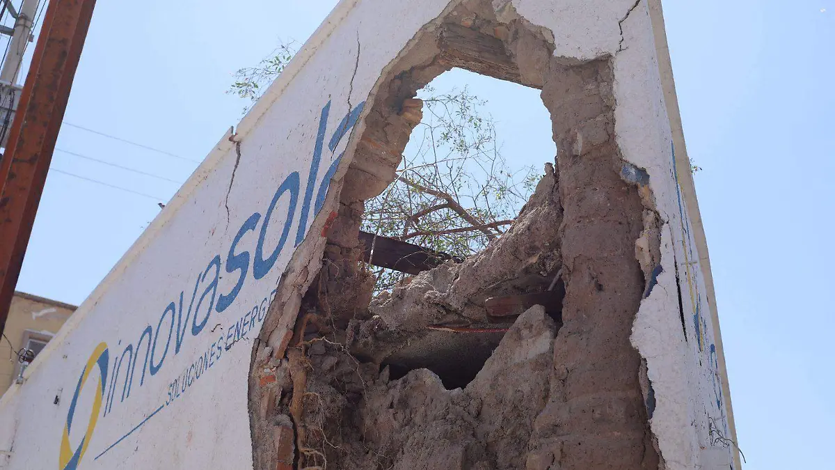 Finca derrumbada en el Centro Histórico
