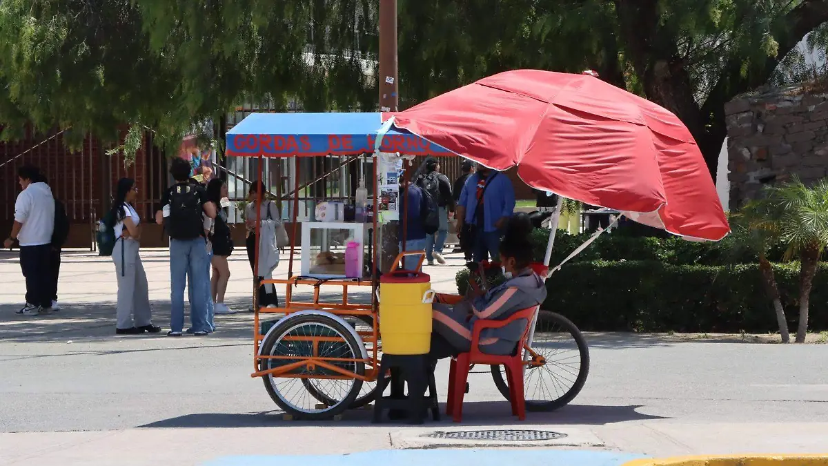 ambulantes afuera de escuelas