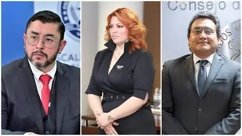 Felipe Aurelio Torres, Talia Selene Pérez y Luis Ricardo Molina