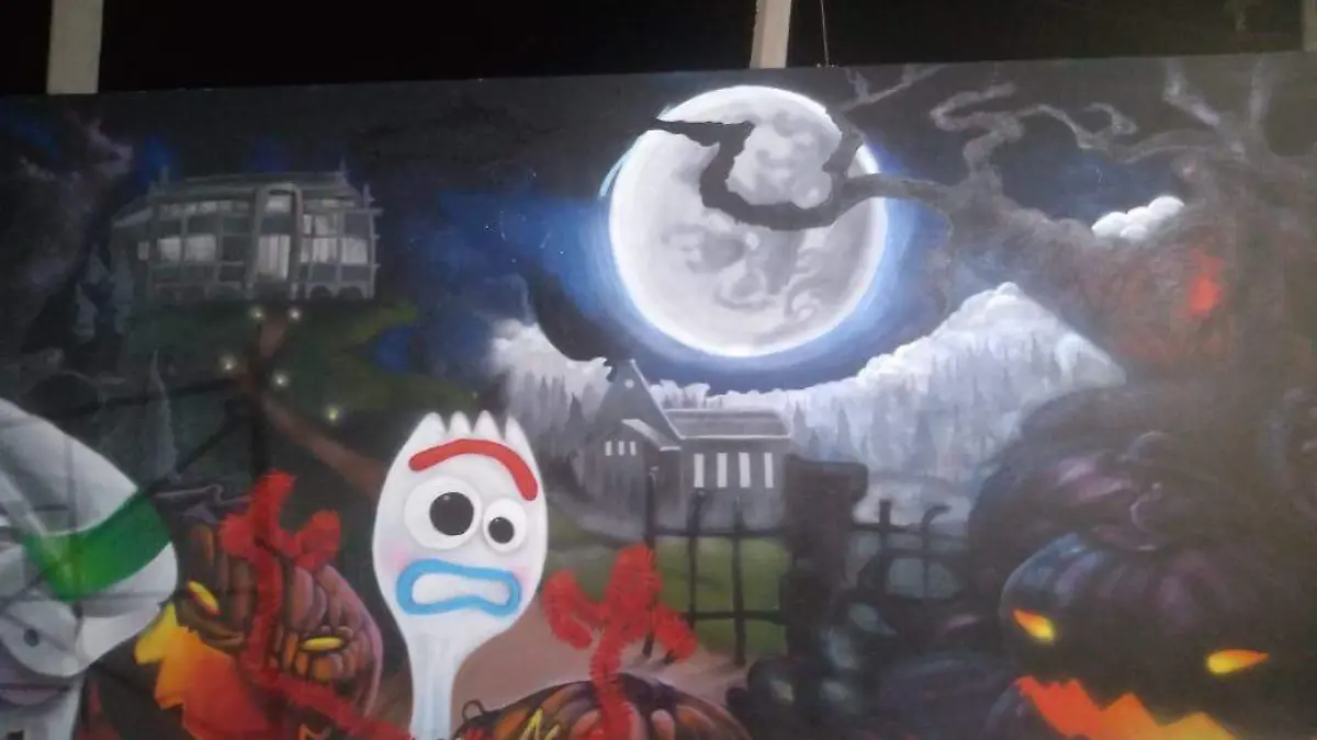 Mural casa del terror soledad