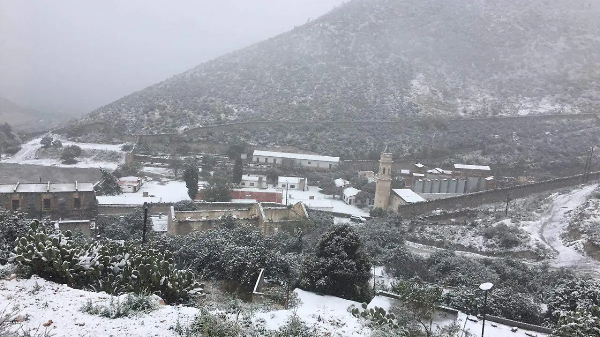 frio heladas nevada Real de Catorce 3