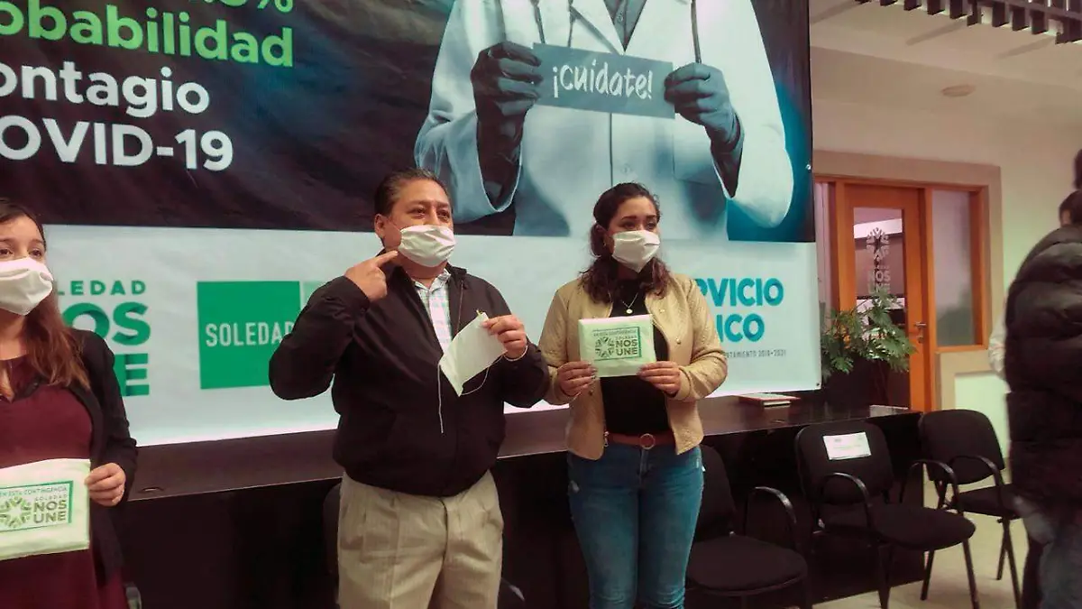 cubrebocas en Soledad