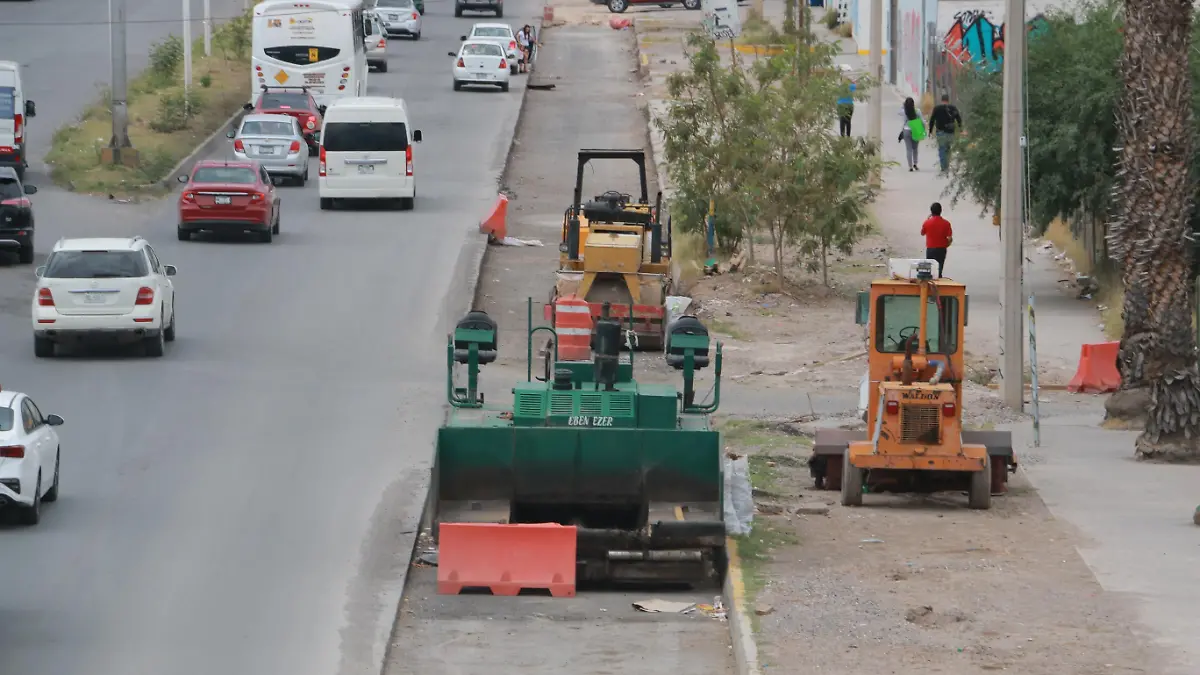 construccion del carril red metro (4)