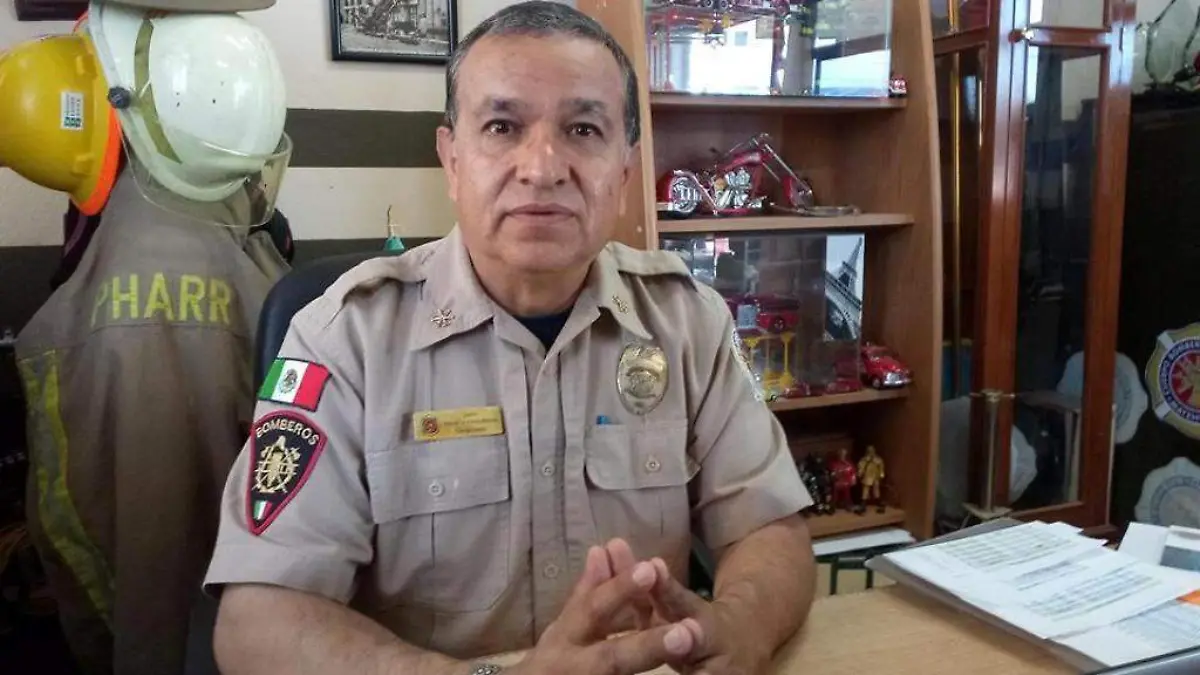Comandante del Heroico Cuerpo de  Bomberos de Matehuala Manuel Mauricio Flores Morales