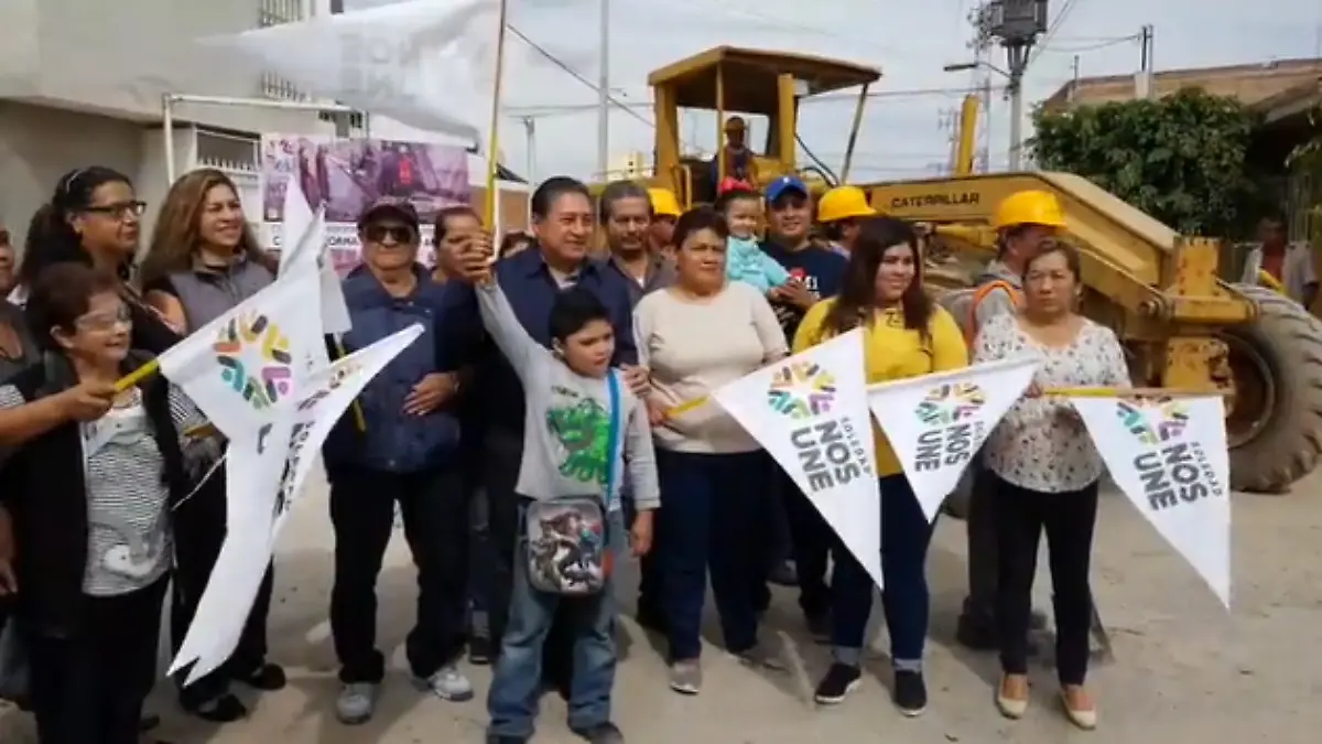 Obra de pavimentación en colonia Benito Juárez
