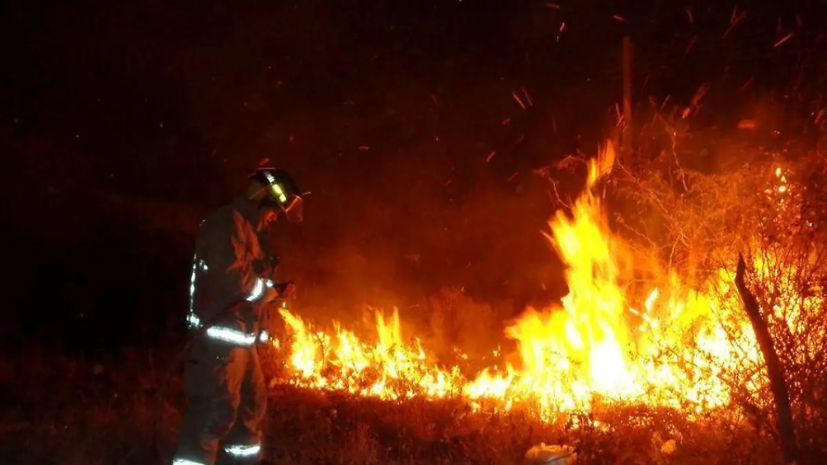 Bomberos de Matehuala a apoyado en  incendios forestales