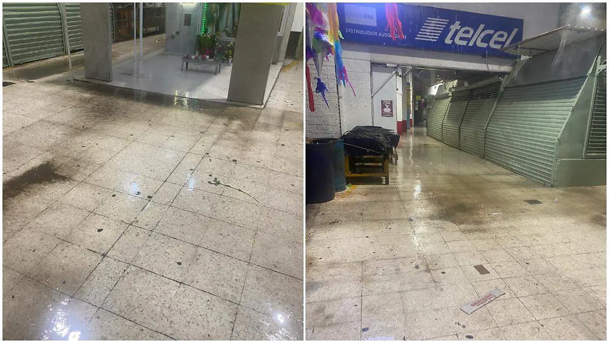 mercado República inundado
