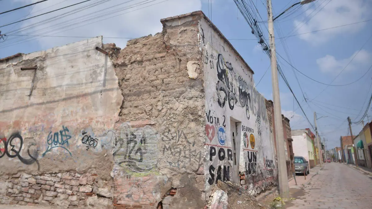 Finca en riesgo de colapso