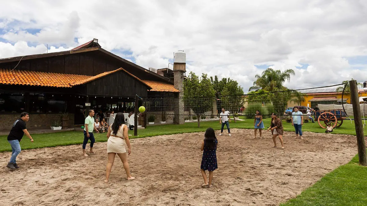 Cancha de voleibol playero 