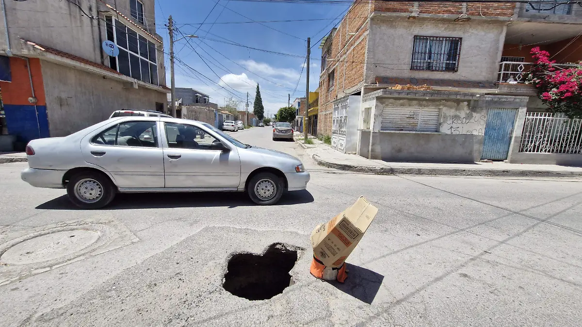 socavón colonia División del Norte