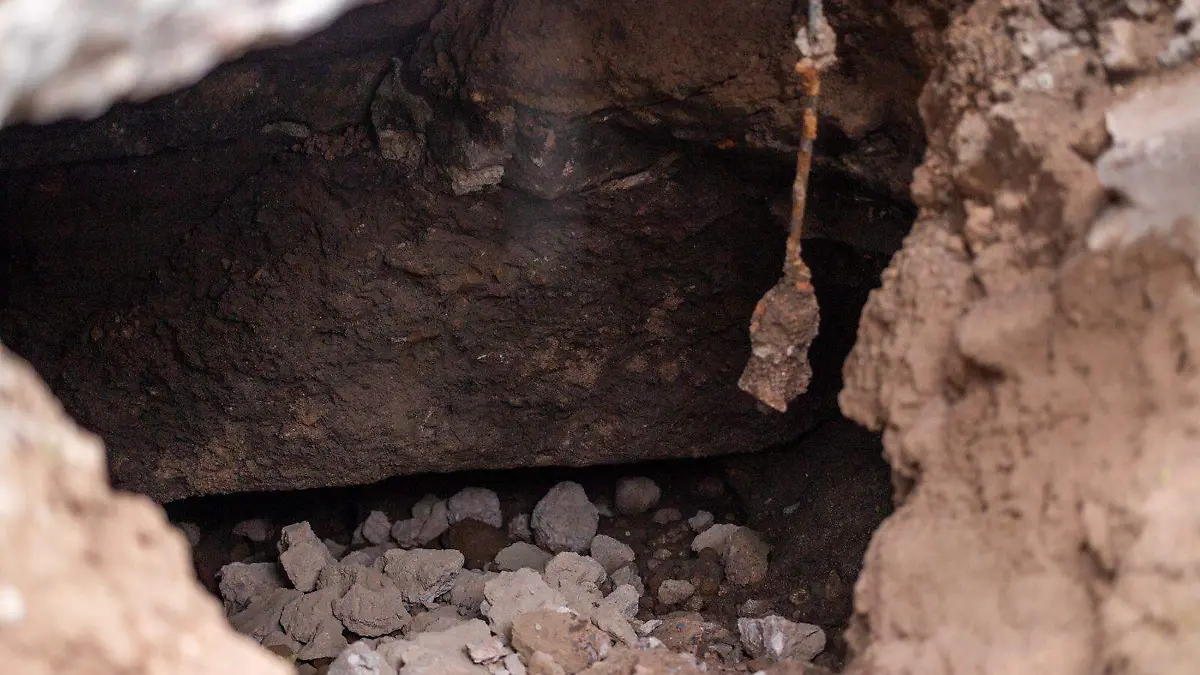 Socavón en el Barrio de Tlaxcala