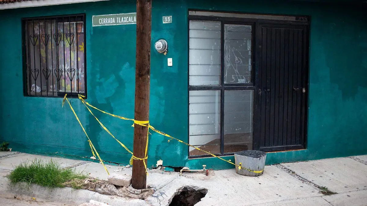 Socavón vivienda en el Barrio de Tlaxcala