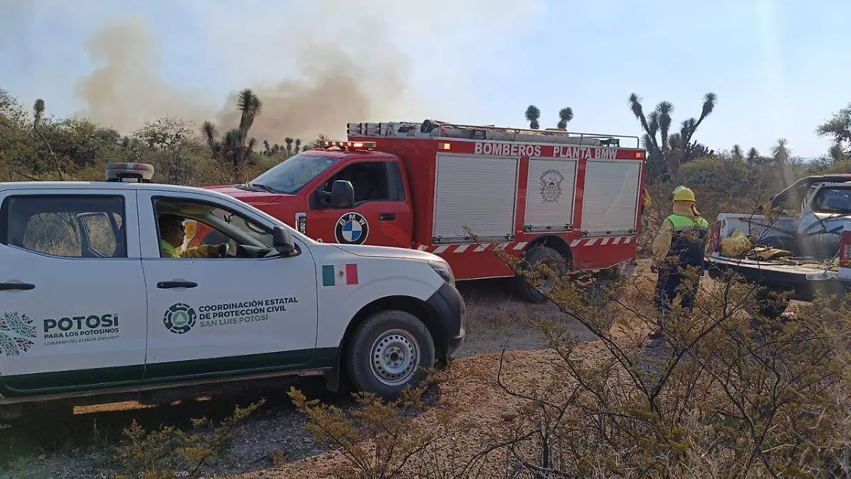 Incendio en Villa de Reyes
