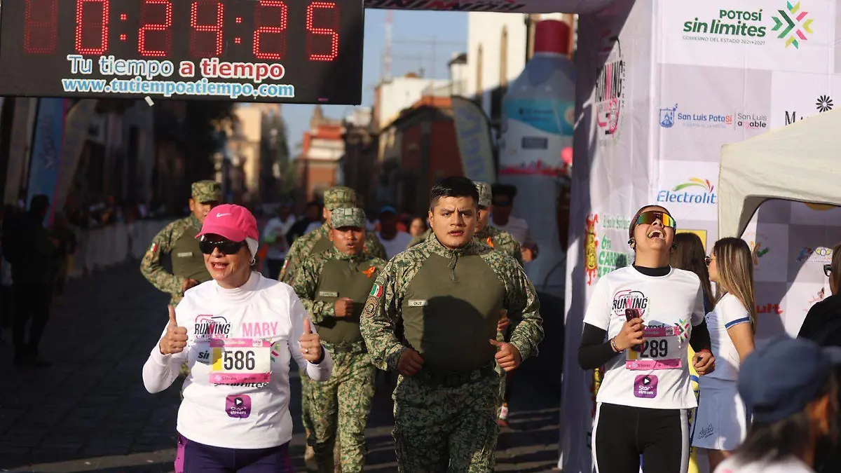 Ejército y la Guardia Nacional en la 6ta Carrera atlética de El Sol de San Luis