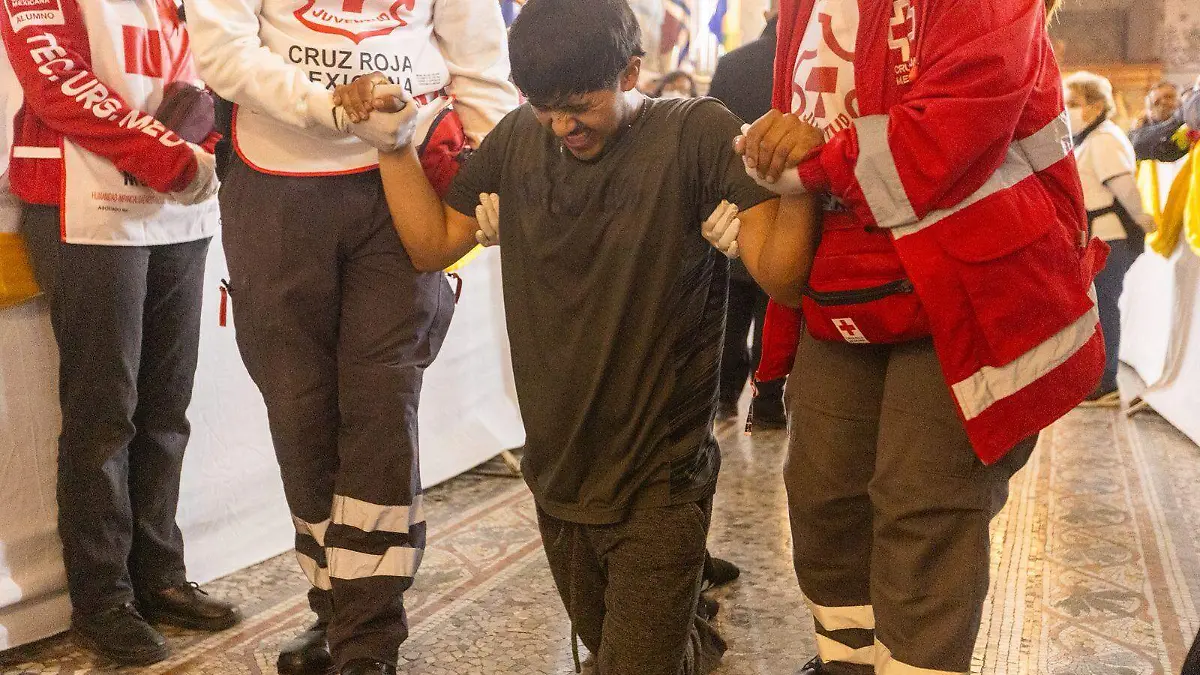 Feligreses requirieron auxilio de la Cruz Roja