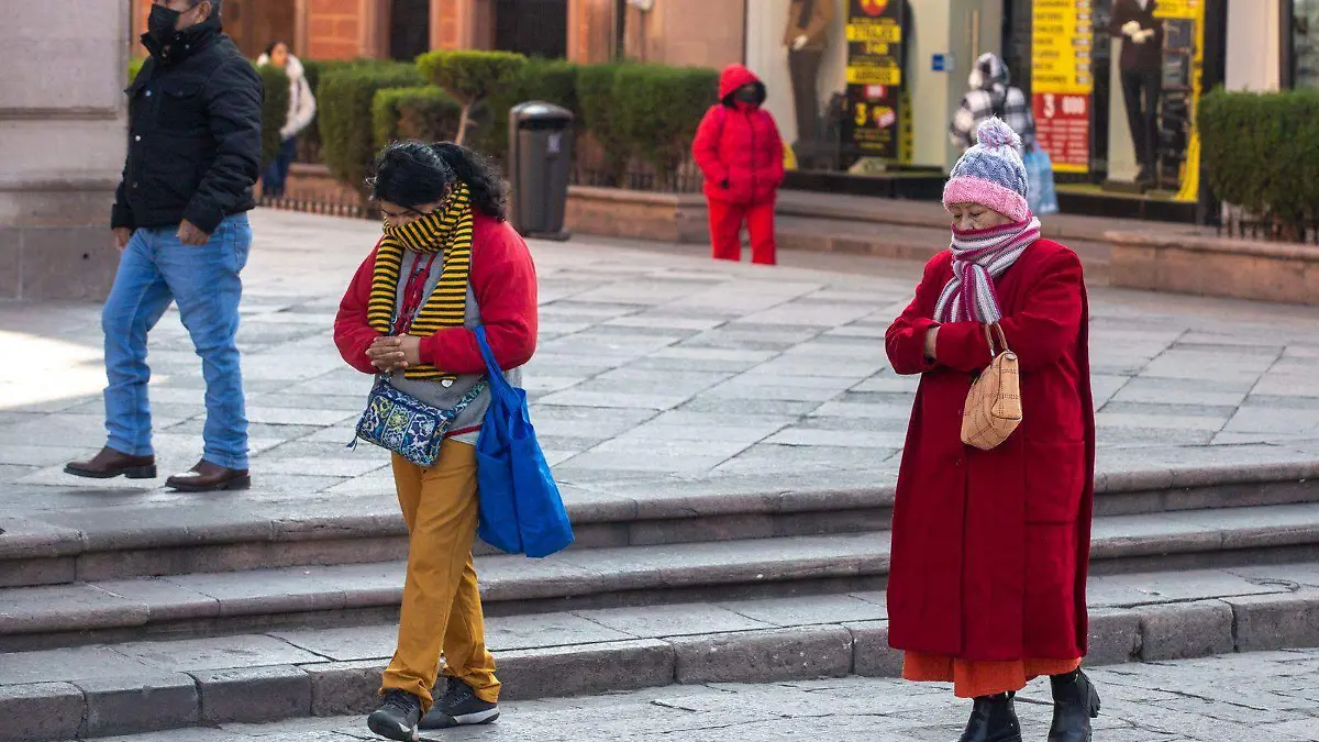 Frío, temporada invernal en SLP