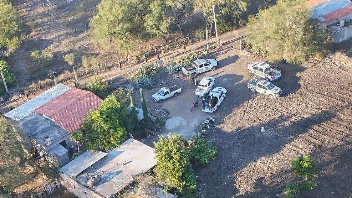 operativo aéreo en comunidades de la zona Media