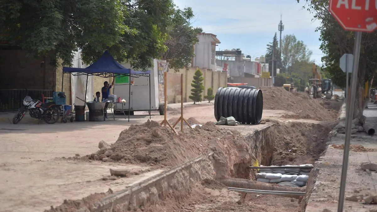 Colector pluvial en Privadas de la Hacienda