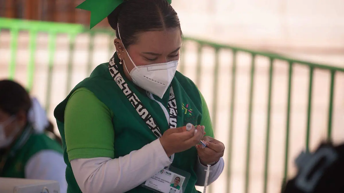 Vacuna contra el sarampión en Palacio de Gobierno