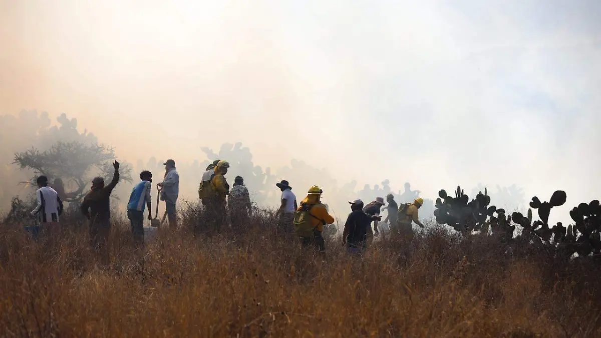 Incendio en Mexquitic