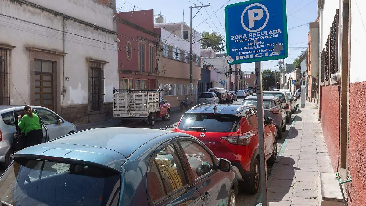 parquímetros en el Centro Histórico de SLP