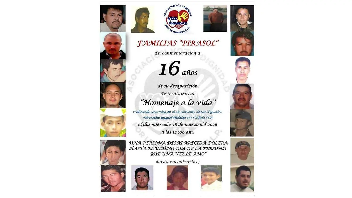 personas desaparecidas Pirasol