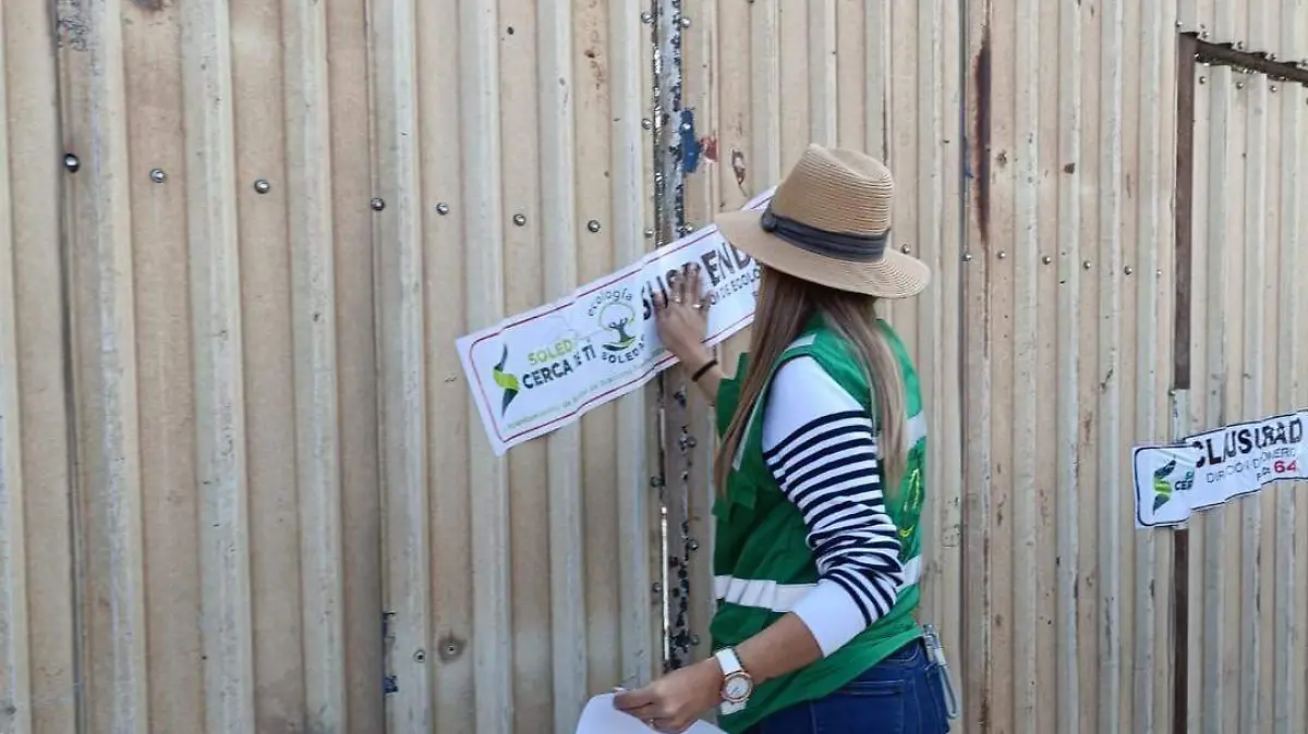 Clausura de recicladora en la colonia 21 de marzo (1)