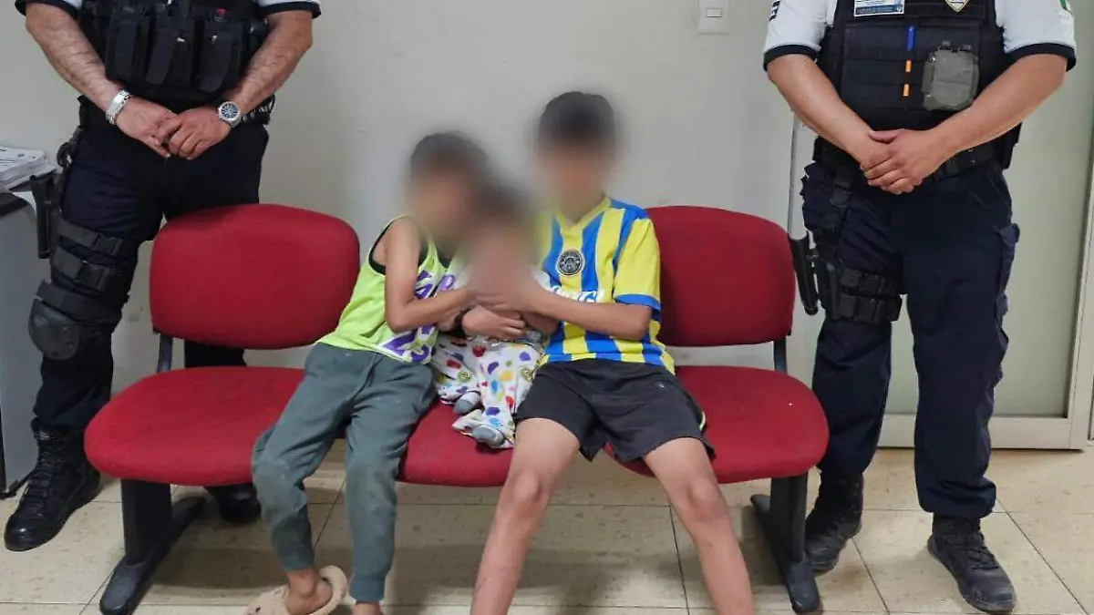 menores rescatado en Barrio Vergel