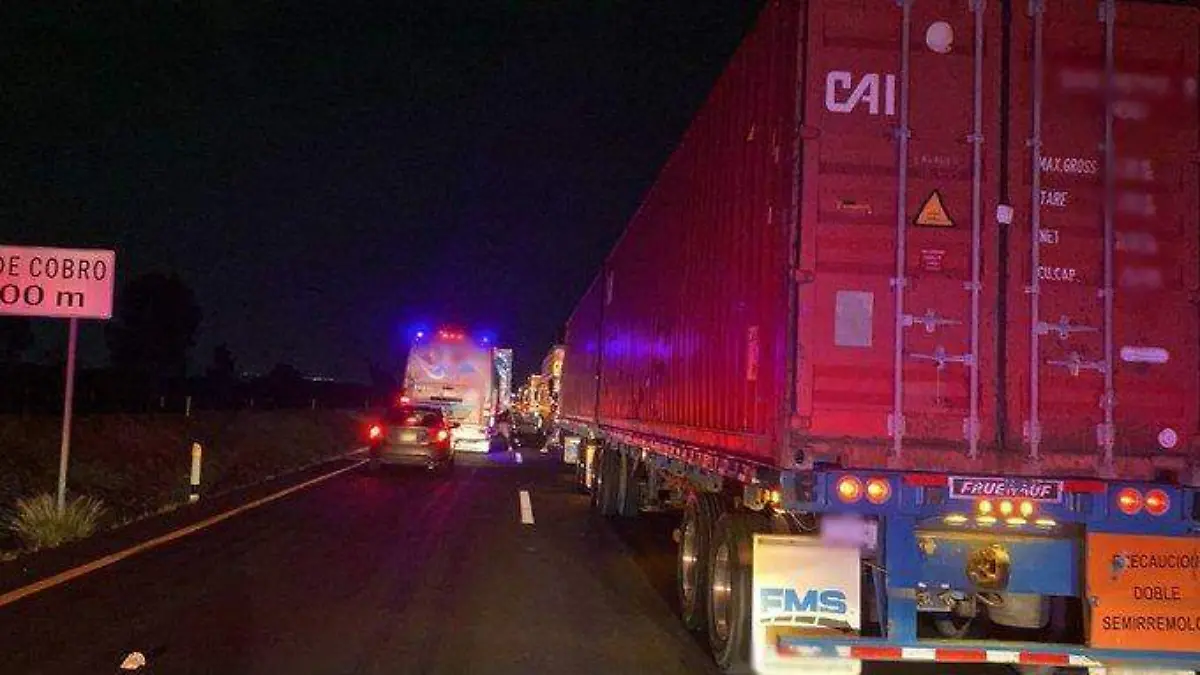 Bloqueo en la carretera 57
