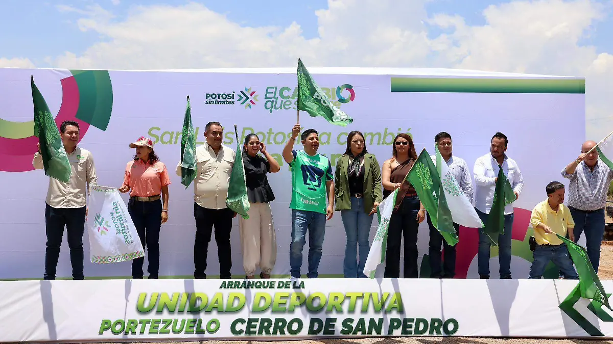 Arranque de la unidad deportiva Cerro de San Pedro