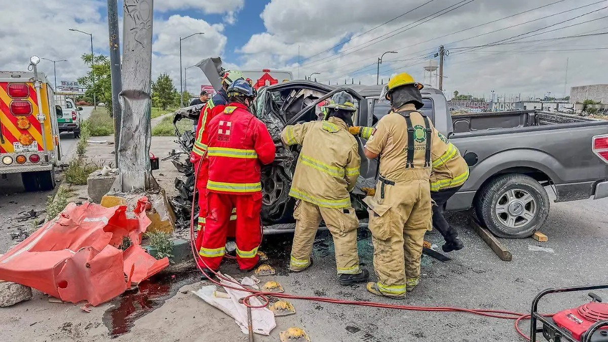 siniestro vial en la 57