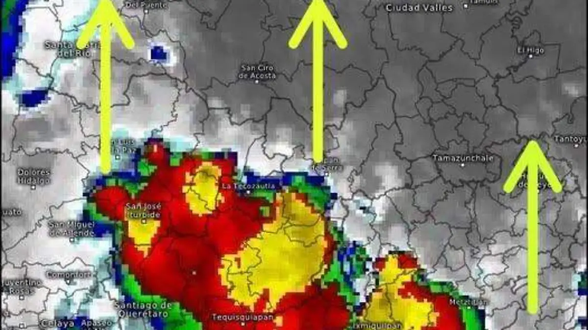 Alerta de lluvias en SLP