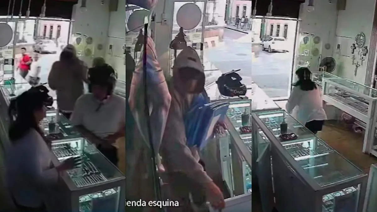 Robo en joyería del centro histórico