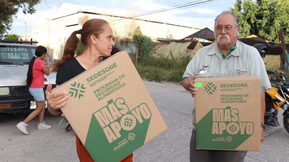 entrega de despensas seguridad alimentaria