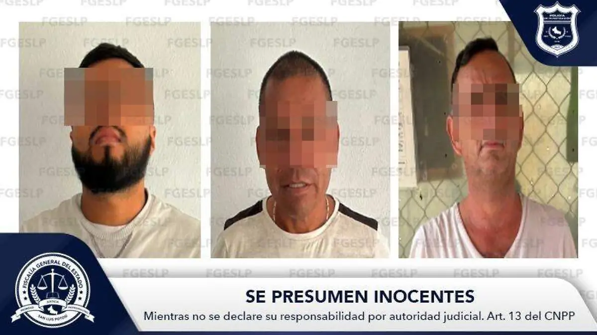 Francisco Radamés “N”, José “N” y Viscencio “N”