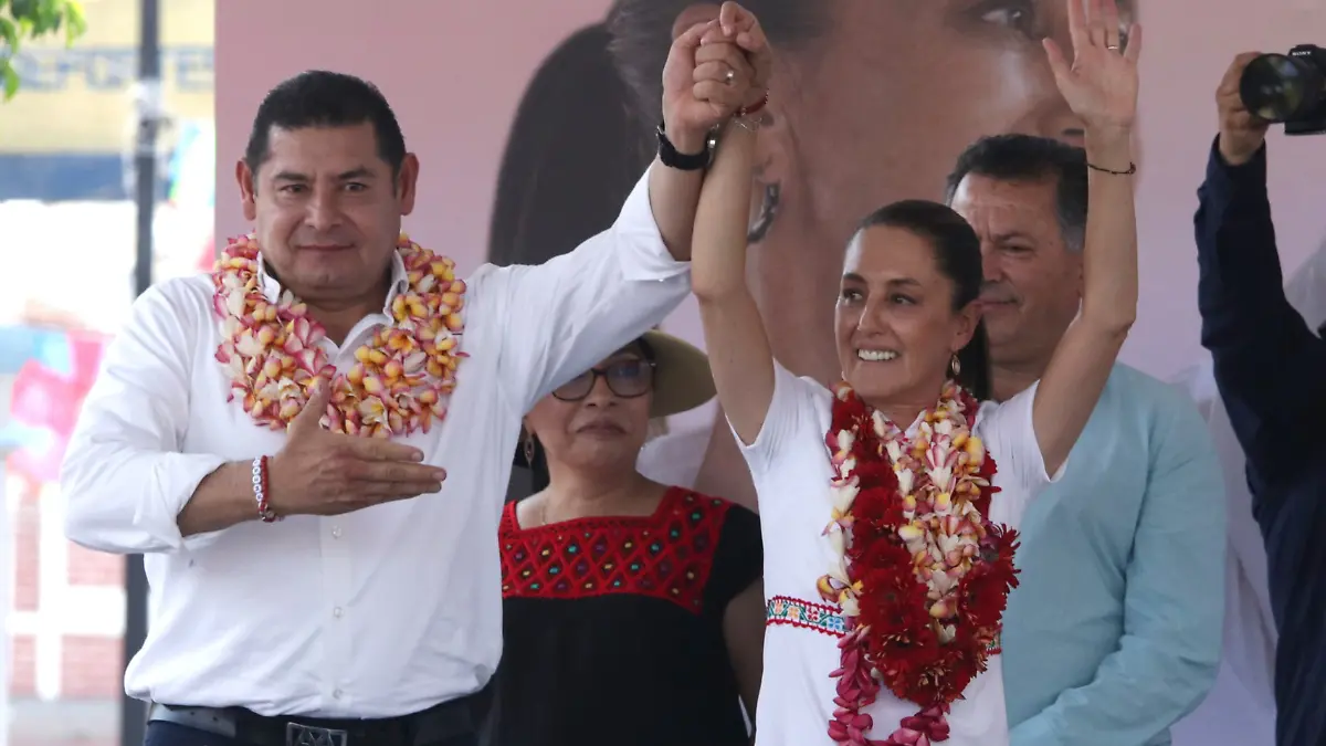 Alejandro Armenta y Claudia Sheinbaum