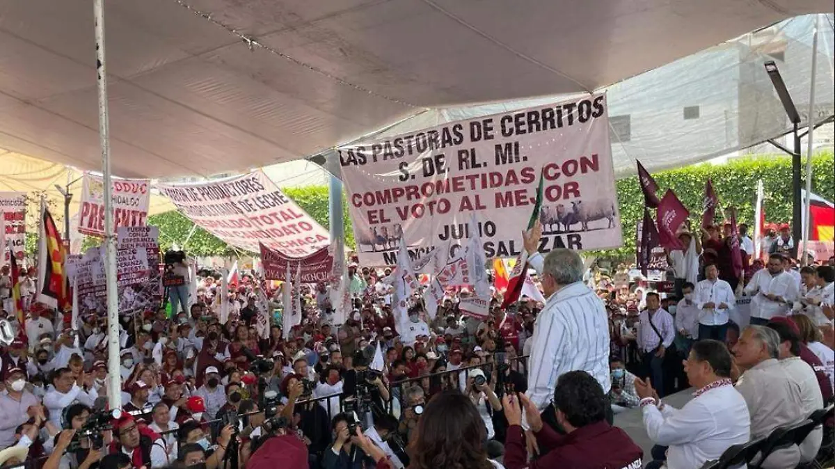   rocha apoya campaña de gobernador hidalgo