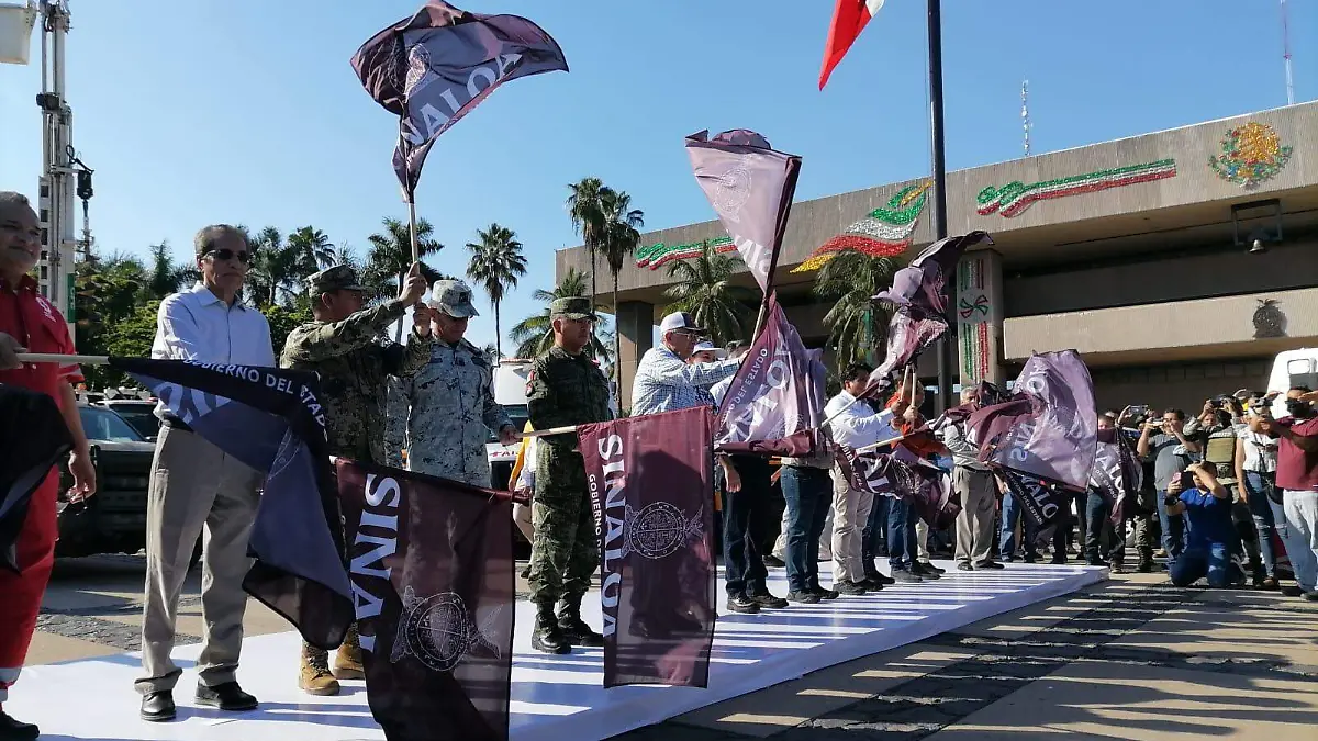 Por "Orlene" se traslada gabinete estatal al sur de Sinaloa 
