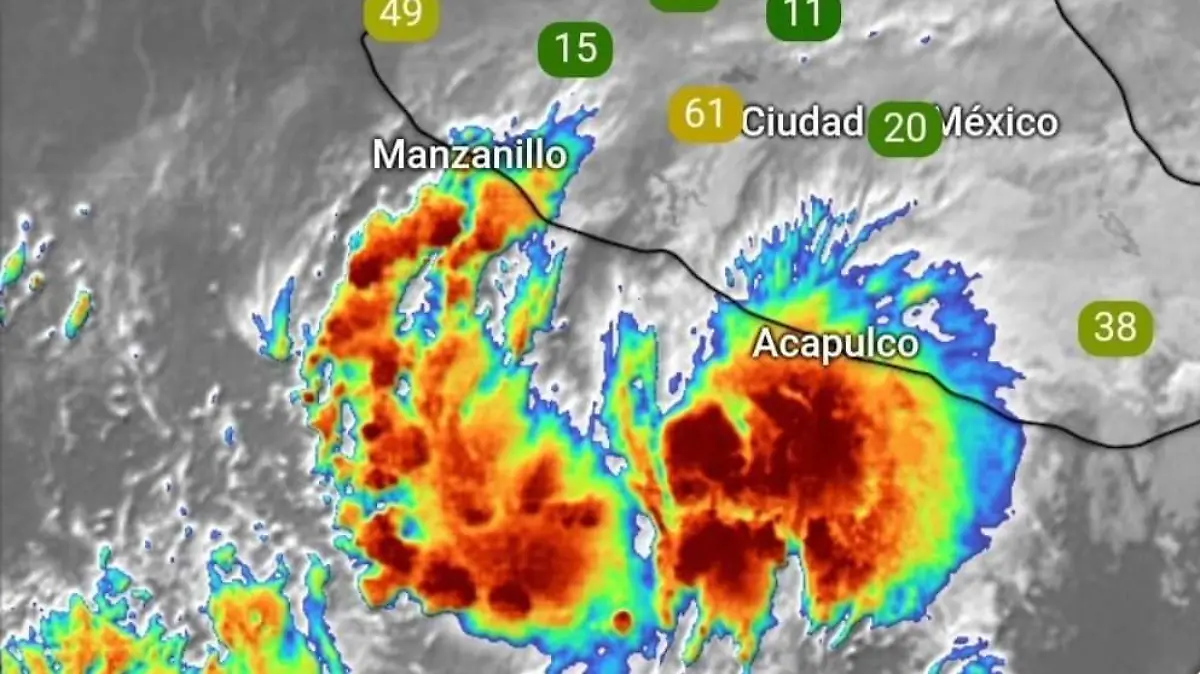 Tormenta tropical 19 E, podría impactar como huracán en Sinaloa 
