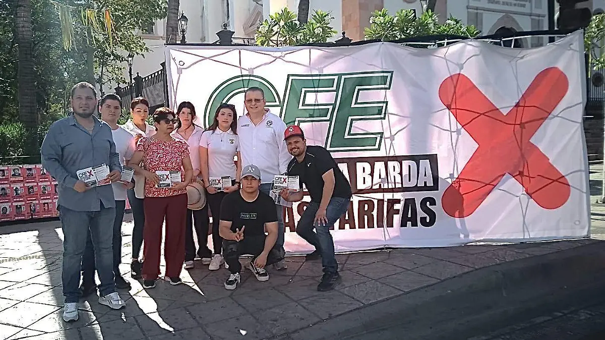 manifestación CFE