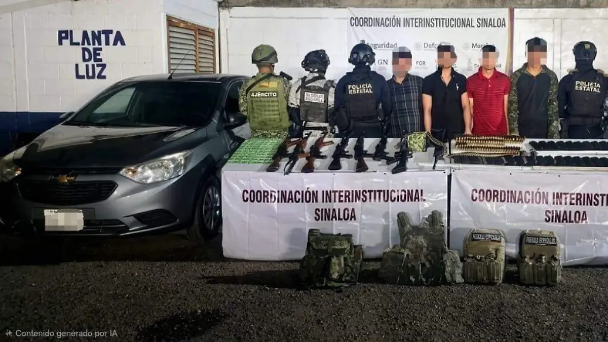 La SSP comparte imagen de detenidos generada con IA