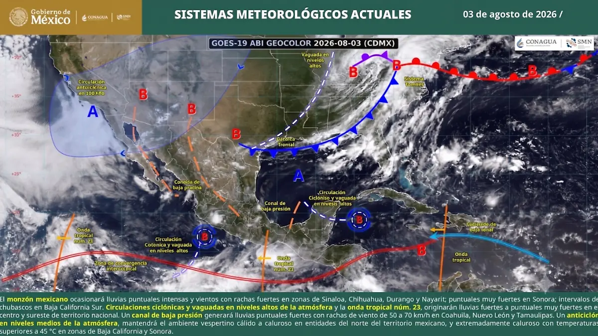 Clima 3 de agosto