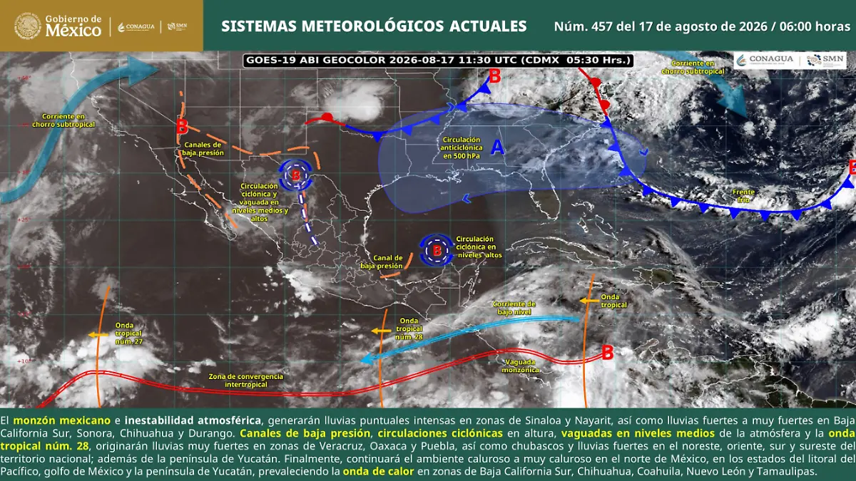 Clima 17 agosto 