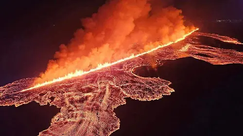 actividad volcánica en Islandia