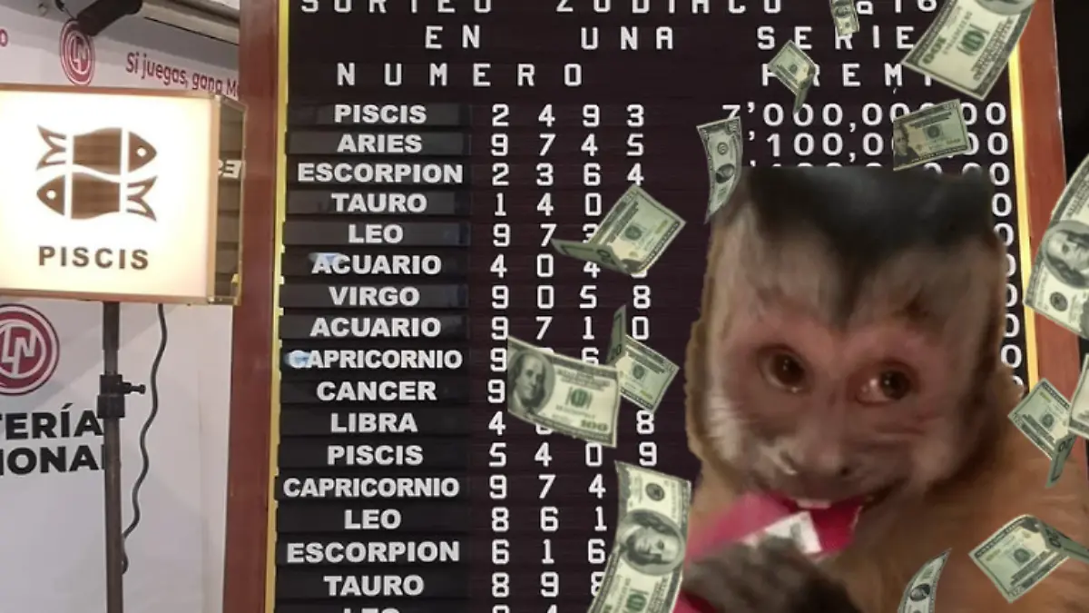 El Premio Mayor de 7 millones de pesos correspondió al billete de signo Piscis número 2493